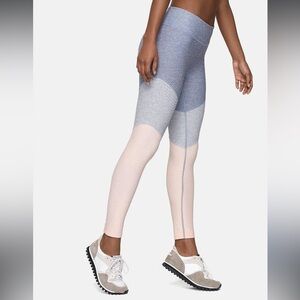 Outdoor Voices blue gray pink color block 7/8 Springs Leggings XS